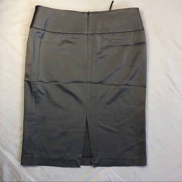 Castellani gray pencil skirt sexy silky - Picture 2 of 8